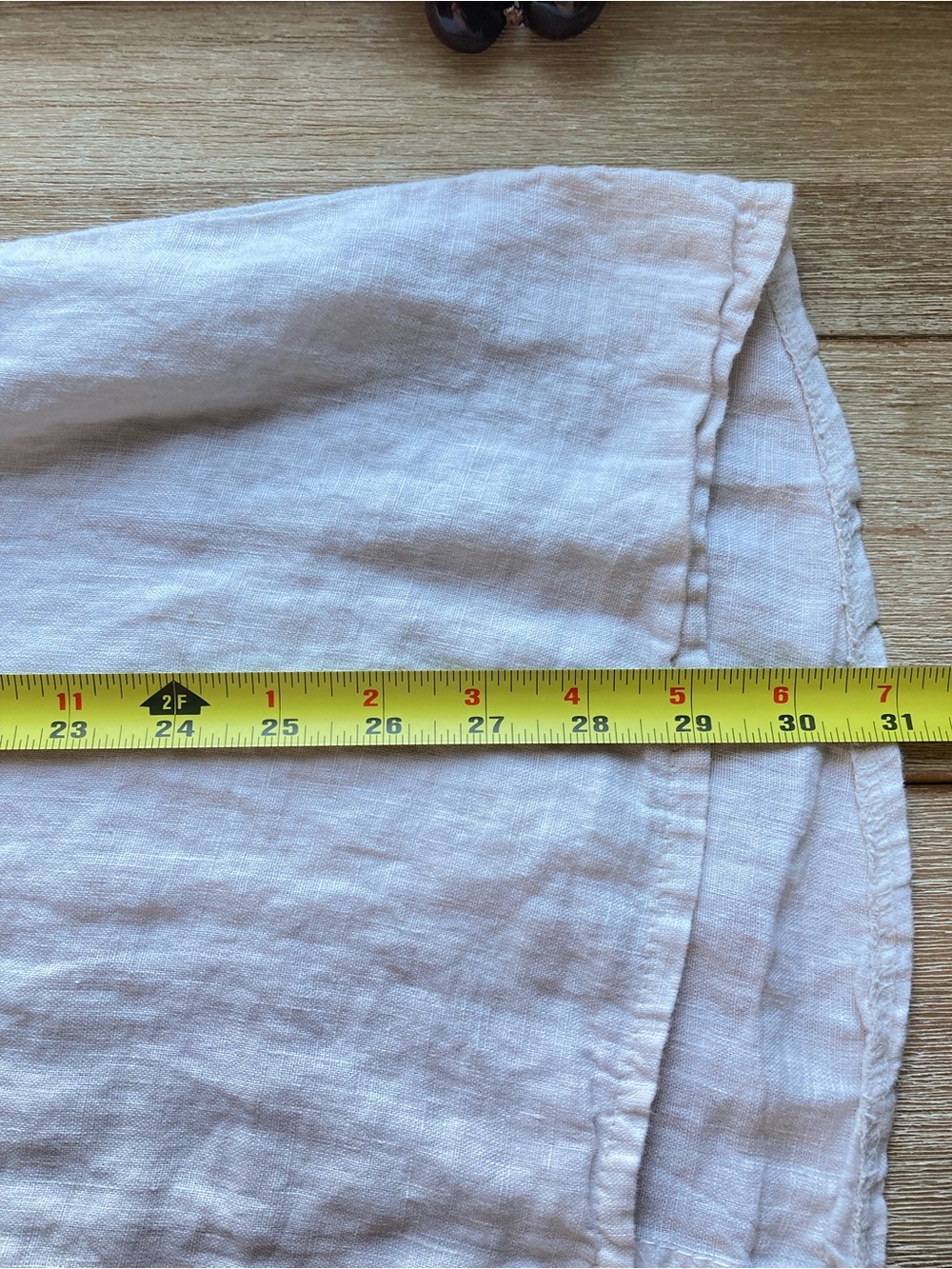 Made in Italy 100% Linen Terzo Millennio White Cream Medium Coastal Lagenlook - Picture 6 of 9